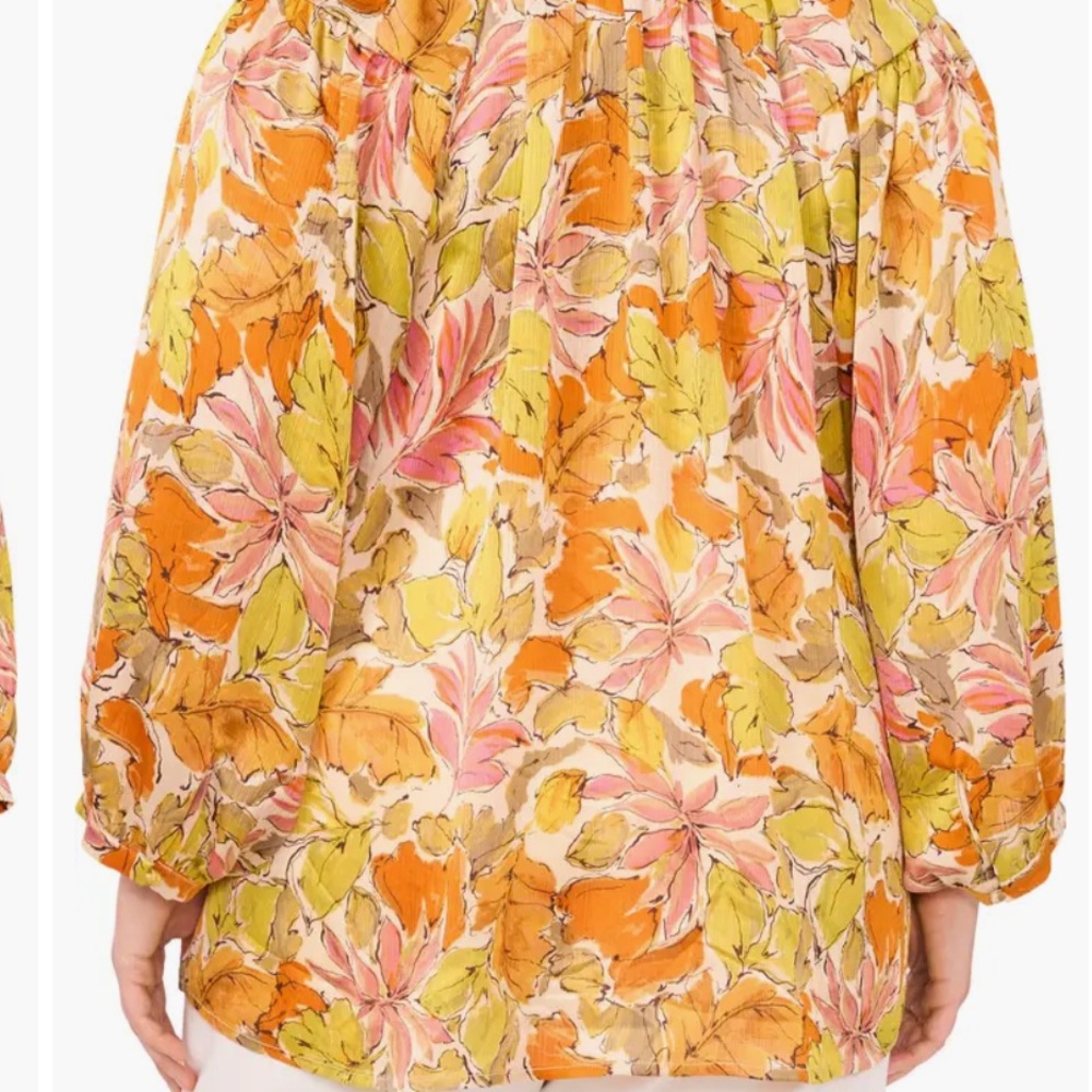 Vince CAMUTO Coastal Cool Long Sleeve Blouse Top Size 2X, NWT - Picture 5 of 15